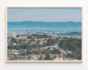 San Francisco Bay Area Photo Print: Colorful Travel Wall Art