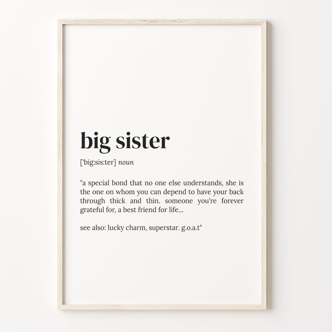 big-sister-definition-print-dictionary-poster-quote-wall-art-big