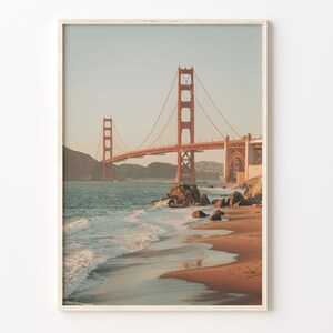 Golden Gate Bridge Colorful Poster Print, Golden Gate Bridge Photo Art, Golden Gate Bridge Decor, Street Map Poster, Travel Print, C18-125