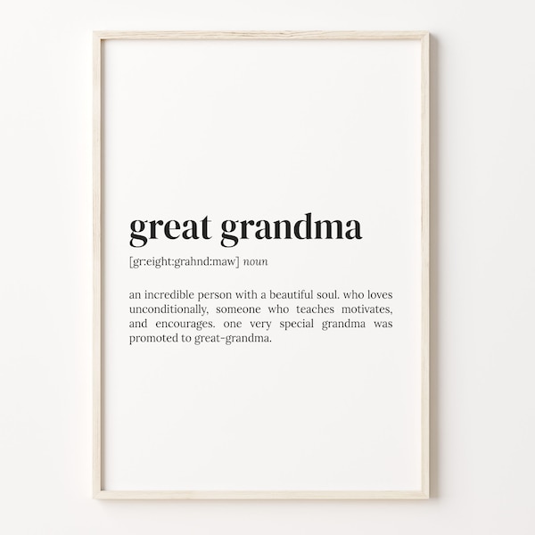 Great Grandma Frame Etsy