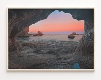 Pismo Beach Sunset Art Print: Coastal Wall Decor