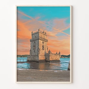 Lisbon Colorful Poster Print, Lisbon Photo Wall Art, Lisbon Wall Decor, Lisbon Travel Print, Lisbon Street Map Poster, City Map, C18-765