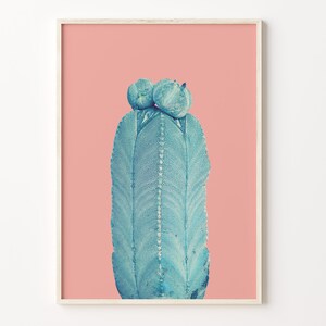 Trendy Kaktus Bunt Posterdruck, Trendy Kaktus Foto Wandkunst, Wandkunst Boho Dekor, Bunte Wandkunst, Fotografie Poster Druck, C18-179