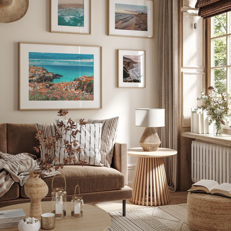 Portugal Coastline Art Print: Colorful Travel Poster image 4