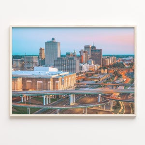 Memphis Colorful Poster Print, Memphis Photo Wall Art, Memphis Wall Decor, Memphis Travel Print, City Map, C18-361