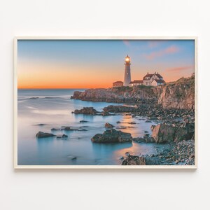 Portland Maine Colorful Poster Print, Portland Photo Art, Portland Decor, Portland Travel Print, City Map, C18-341