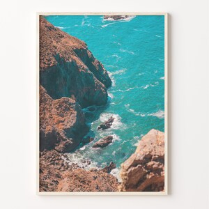 Stinson Beach Colorful Poster Print, Stinson Beach Photo Art, Decor, Stinson Beach Travel Print, Stinson Beach Street Map Poster, C18-906