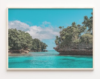 Papua New Guinea Coastal Print: Tropical Island Wall Art