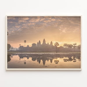Cambodia Colorful Poster Print Horizontal, Cambodia Photo Wall Art, Cambodia Wall Decor, Travel Print, City Map, Street Map Poster, C18-245