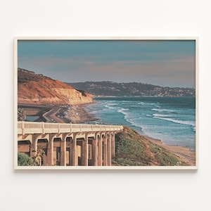 Torrey Pines Colorful Poster Print, Torrey Pines Photo Art, Torrey Pines Decor, Travel Print, Torrey Pines Street Map Poster, C18-389