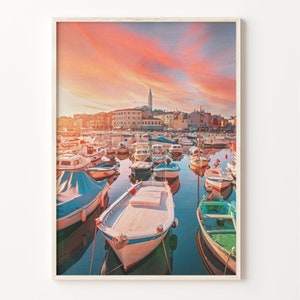 Croatia Colorful Poster Print, Croatia Photo Wall Art, Croatia Wall Decor, Croatia Travel Print, Croatia Street Map Poster, C18-734