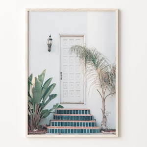 White Door Colorful Poster Print, White Door Photo Wall Art, Wall Art Boho Decor, Colorful Wall Art, Photography Poster Print, C18-30