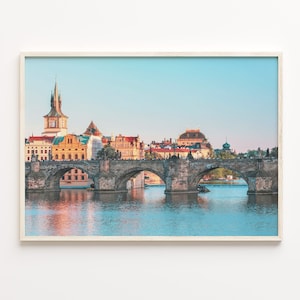 Prague Colorful Poster Print, Prague Photo Wall Art, Prague Wall Decor, Prague Travel Print, City Map, Prague Street Map Poster, C18-226