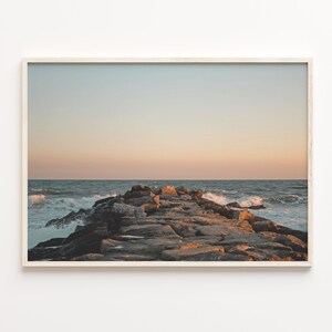 Rockaway Beach Buntes Poster-Druck, Rockaway Strand-Fotokunst, Rockaway Strand-Wand-Dekor, Reise-Druck, Stadt-Karte, C18-332