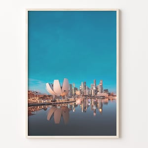 Singapore Colorful Poster Print, Singapore Photo Art, Singapore Decor, Singapore Travel Print, Singapore Street Map Poster, C18-916