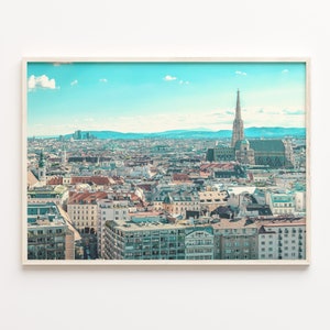 Vienna Colorful Poster Print, Vienna Photo Wall Art, Vienna Wall Decor, Vienna Travel Print, Vienna Street Map Poster, City Map, C18-518