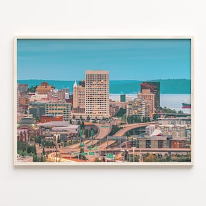 Tacoma Colorful Poster Print, Tacoma Photo Wall Art, Tacoma Wall Decor, Tacoma Travel Print, Tacoma Street Map Poster, City Map, C18-422