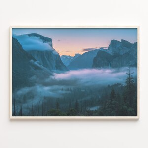 Yosemite National Park Colorful Poster Print, Yosemite National Park Photo Art, Wall Decor, Travel Print, Street Map Poster, C18-505
