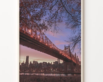 Queensboro Bridge Photo Print: Queens Wall Art