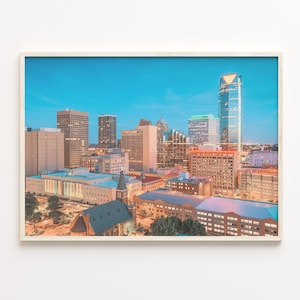 Oklahoma City Colorful Poster Print, Oklahoma City Photo Art, Oklahoma City Decor, Oklahoma City Street Map Poster, Travel Print, C18-348