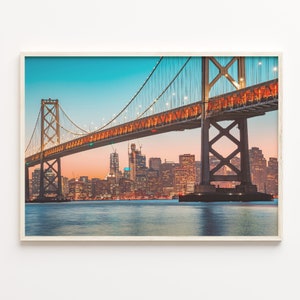 Golden Gate Bridge Colorful Poster Print, Golden Gate Bridge Photo Art, Golden Gate Bridge Decor, Street Map Poster, Travel Print, C18-286
