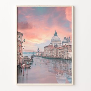 Venice Colorful Poster Print, Venice Photo Wall Art, Venice Wall Decor, Venice Travel Print, City Map, Venice Street Map Poster, C18-133