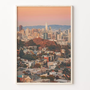 San Francisco Colorful Poster Print, San Francisco Photo Wall Art, Wall Decor, Travel Print, City Map, C18-121