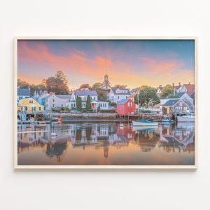Portsmouth New Hampshire Bunt Posterdruck, Portsmouth New Hampshire Foto Wandkunst, Dekor, Reisedruck, Straßenkarte Poster, C18-628