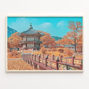 Seoul Colorful Poster Print, Seoul Photo Wall Art, Seoul Wall Decor, Seoul Travel Print, Seoul Street Map Poster, City Map, C18-593