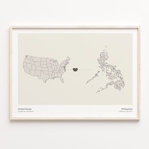 Von den Vereinigten Staaten von Amerika, Philippinen Geschenk, minimalistische Landkarte Poster, USA Wandkunst, Neues Land, C21-145