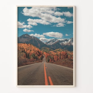 Telluride Colorful Poster Print, Telluride Photo Art, Telluride Decor, Telluride Travel Print, Telluride Street Map Poster, C18-903