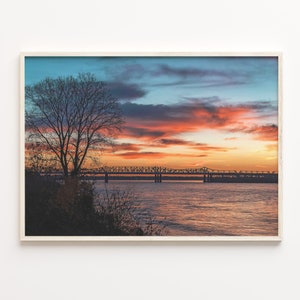 Memphis Colorful Poster Print, Memphis Photo Wall Art, Memphis Wall Decor, Memphis Travel Print, Memphis Street Map Poster, C18-704