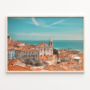 Lisbon Colorful Poster Print, Lisbon Photo Wall Art, Lisbon Wall Decor, Lisbon Travel Print, City Map, Lisbon Street Map Poster, C18-250