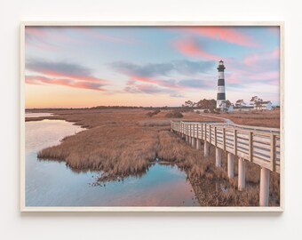 North Carolina Lighthouse Photo Print: Coastal Wall Art