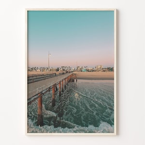 Venice Beach bunt Posterdruck, Venice Beach Fotokunst, Dekor, Venice Beach Travel Print, Venedig Beach Street Karte Poster, C18-890