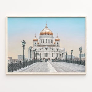 Moscow Colorful Poster Print Russia, Moscow Photo Wall Art, Moscow Wall Decor, Moscow Travel Print, City Map, C18-354
