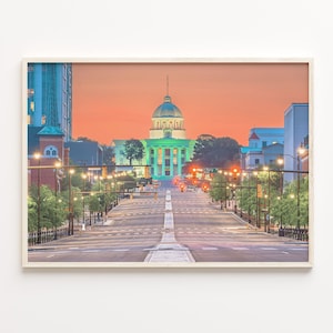 Montgomery Colorful Poster Print, Montgomery Photo Wall Art, Montgomery Wall Decor, Travel Print, Montgomery Street Map Poster, C18-685