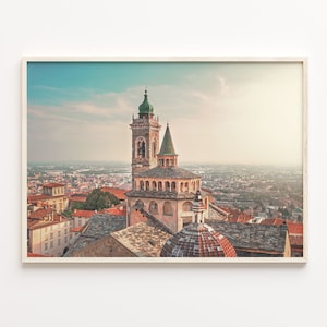 Bergamo Colorful Poster Print, Bergamo Photo Wall Art, Bergamo Wall Decor, Bergamo Travel Print, Bergamo Street Map Poster, C18-466