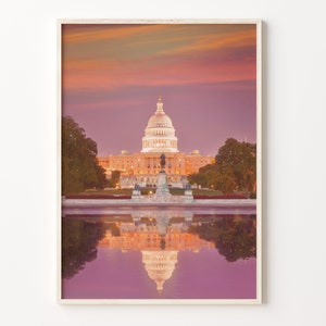 Washington DC Buntes Poster Druck, Washington DC Foto Wand Kunst, Wand Dekor, Travel Print, Stadt Karte, C18-182