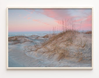 Outer Banks Beach Print: Coastal Sunset Photo Art