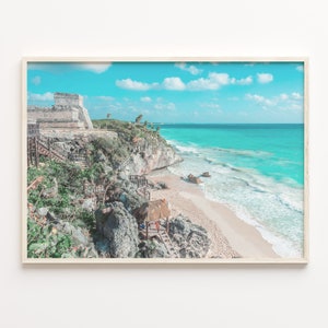 Tulum Colorful Poster Print, Tulum Photo Wall Art, Tulum Wall Decor, Tulum Travel Print, City Map, Tulum Street Map Poster, C18-199