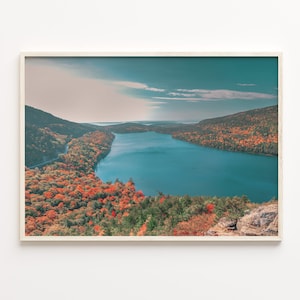 Acadia National Park Colorful Poster Print, Acadia National Park Photo Wall Art, Wall Decor, Travel Print, Street Map Poster, C18-454