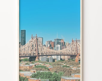 Queensboro Bridge Print: Colorful Queens, NY Wall Art