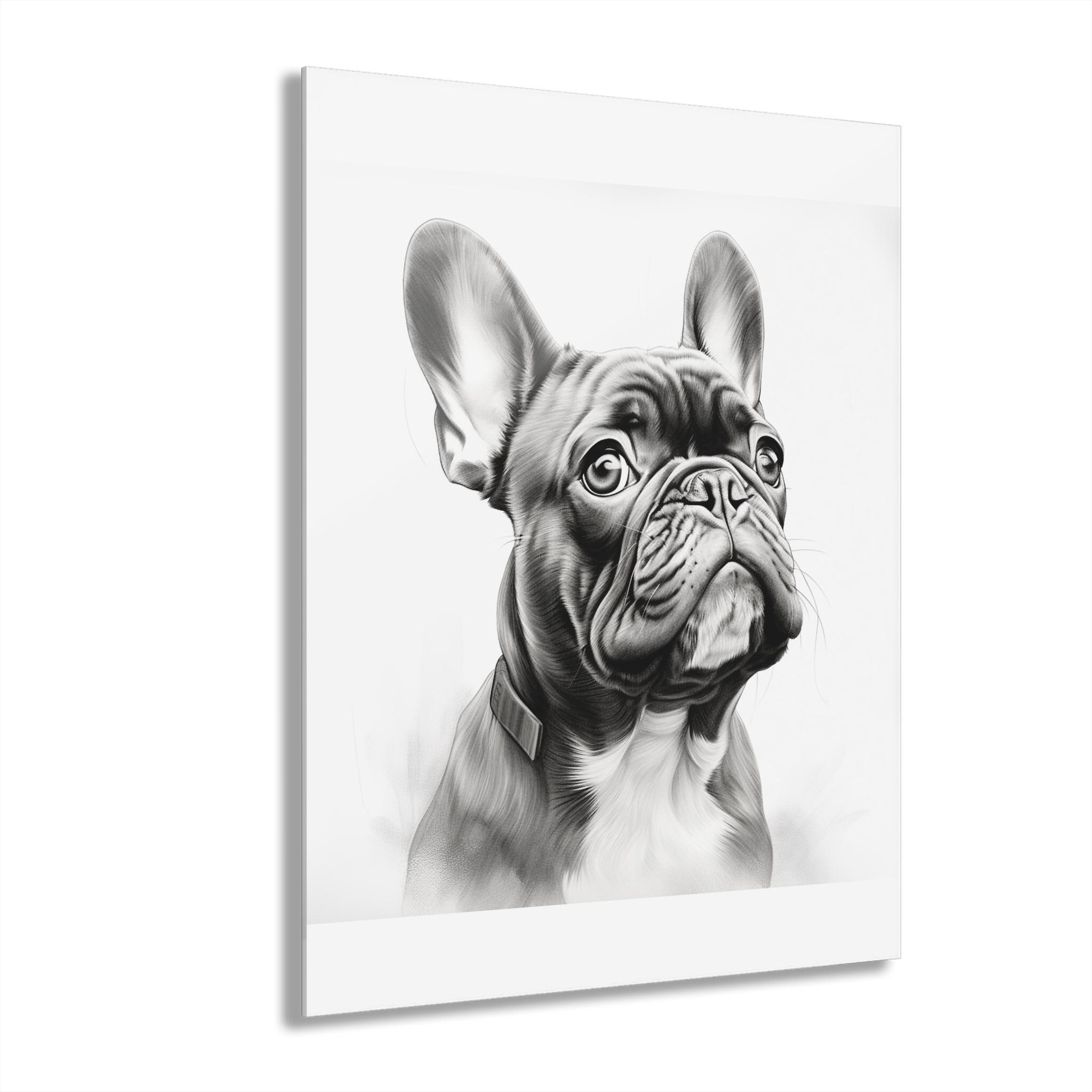 フレンチブルドッグのスケッチ アクリル画 - Etsy 日本
