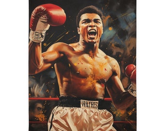 Manta de Muhammad Ali (impresión a dos caras)