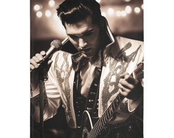 King of Rock &#39;n&#39; Roll Blanket (Two-sided print)