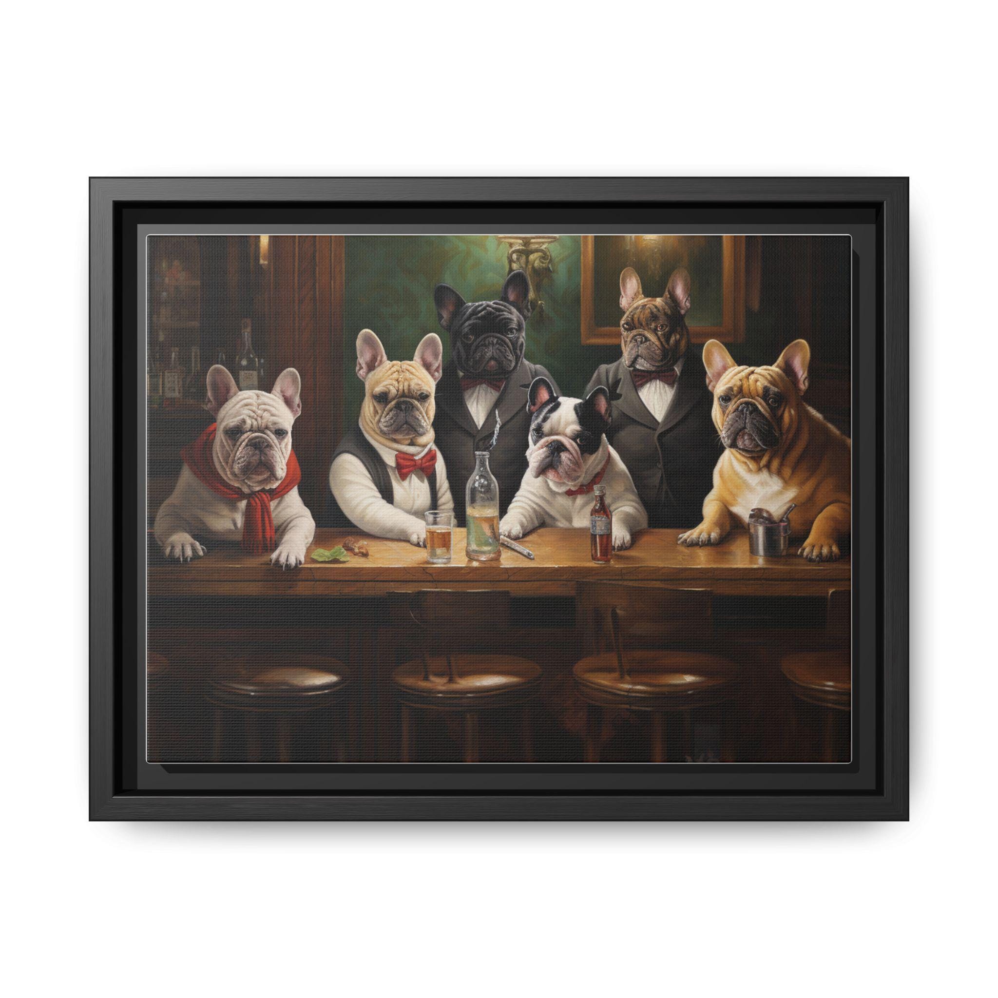 A Night Out Canvas Wrap Square Frame