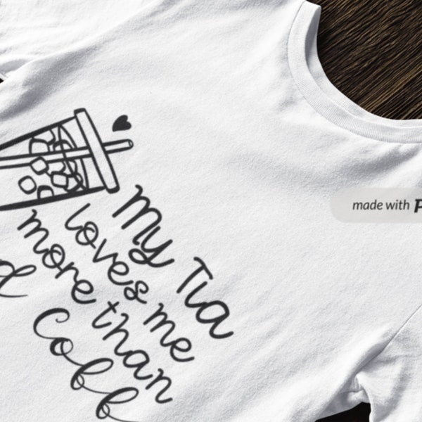 My tia loves me more than iced coffee Toddler/Kids shirt