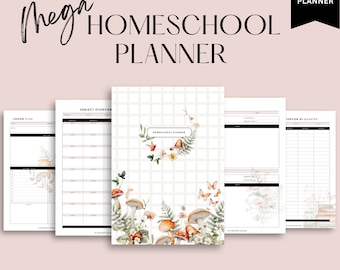 2024 2025 Homeschool Planer Printable | Charlotte Mason inspiriert | Datiert & Undatiert | A4 Größe