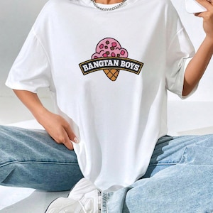 BTS Signature T-shirt / K-pop Bangtan Boys Jungkook V Jin RM